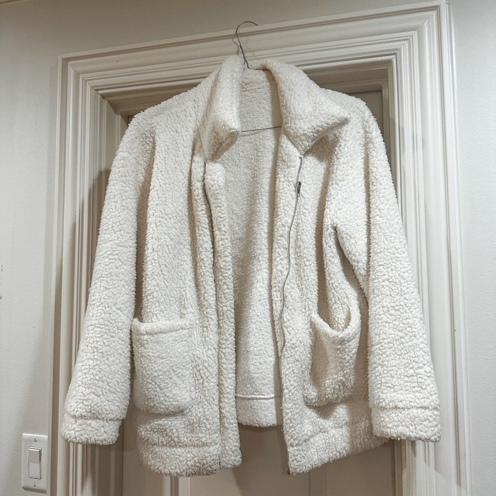 White Teddy Bear Jacket